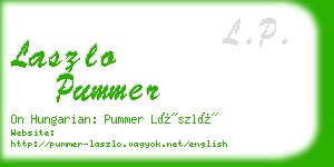 laszlo pummer business card